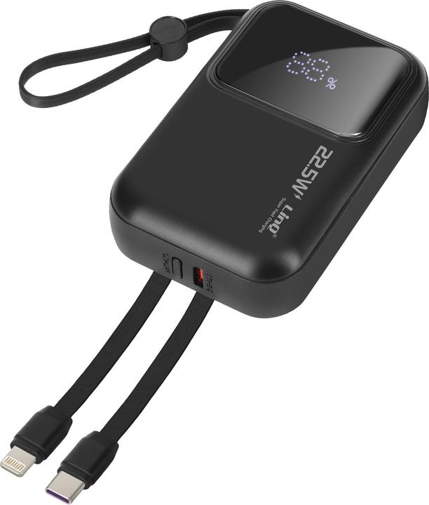 Actual product image LinQ 10,000mAh power bank + Lightning and USB-C cable (10000 mAh)