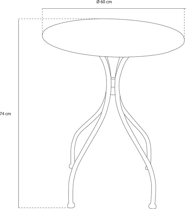 Immagine prodotto Axi Set bistrot in metallo Maxime Crema di vino (60 cm)