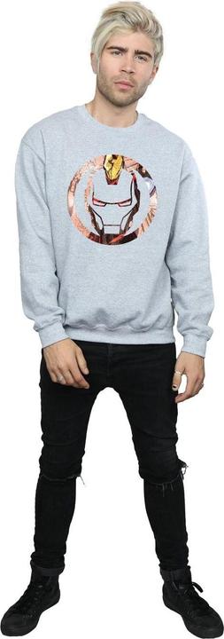 Actual product image Iron Man Mens Montage Sweatshirt (L)