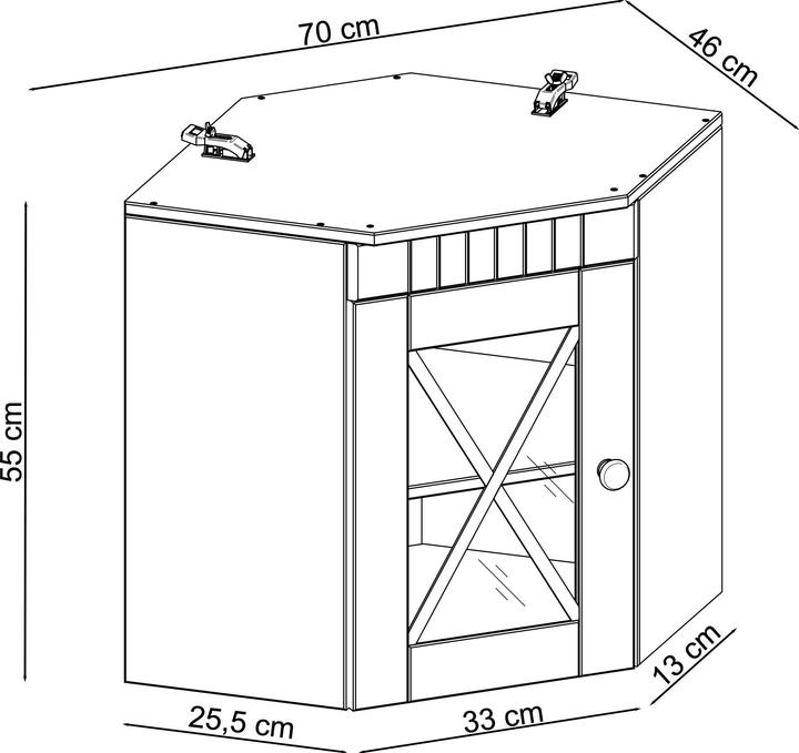 Actual product image Loft 24 Cornelia (70 x 46 x 55 cm)