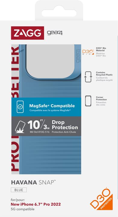 Actual product image Zagg Cases Havana Snap Apple (Apple iPhone 14 Pro Max)