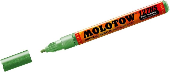 Actual product image Molotow Permanent marker One4All 127 HS refillable 2mm metallic light green (metallic light green, 2 mm, 1 x)