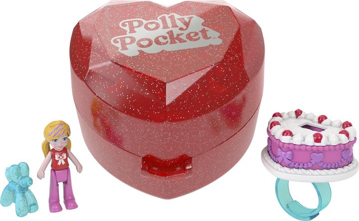 Produktbild Polly Pocket Mattel 80th Anniversary Ruby Red Ring Box Collector Compact