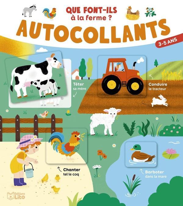 Produktbild Que font-ils à la ferme? : autocollants : 3-5 ans (Französisch, Waeles Alissia, Bretin Marie, 2025)