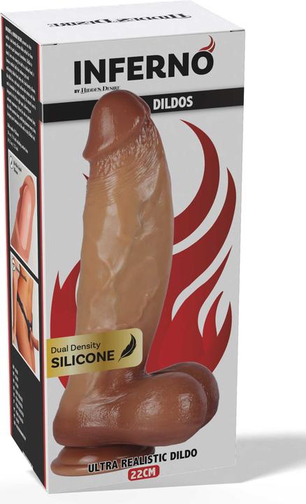 Actual product image Hidden Desire Ultra Realistic Dildo Silicone 22 cm