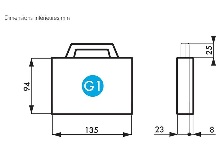 Produktbild RS PRO Gehäuse G1 schwarz