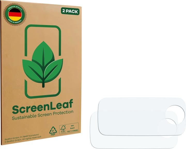 Actual product image ScreenLeaf Screen Protector sustainable Screen Protection, clear, anti-scratch
