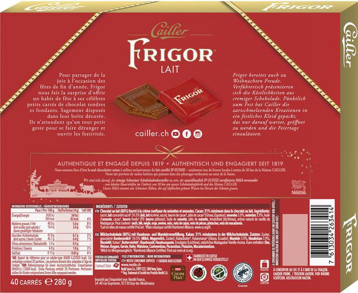Actual product image Cailler Frigor Carrés milk chocolate (280 g)