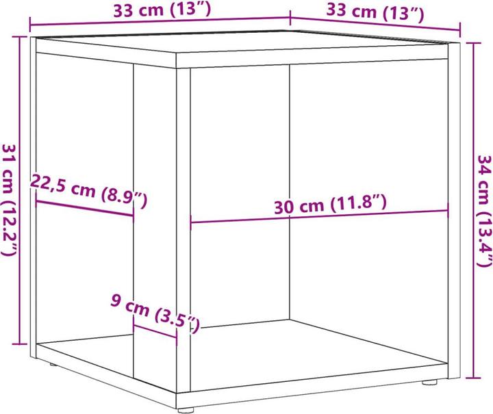 Image du produit vidaXL Beistelltisch