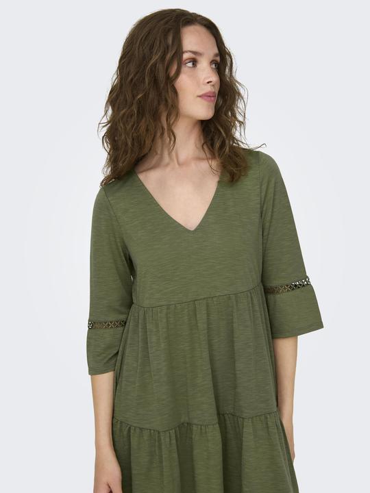 Produktbild JdY Locker geschnitten V-Ausschnitt Kurzes Kleid Kleid aus Spitze (M)