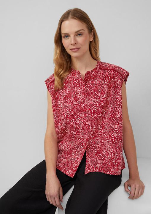 Immagine prodotto s.Oliver Bluse Weites Blusentop mit Raffung und Spitzen-Detail (36)