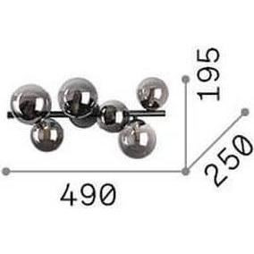 Thumbnail - Ideal lux, Wandleuchte + Deckenleuchte, PERLAGE G9 Deckenleuchte 6x dimmbar Amber warmweiss 327822 (370 lm, G9)