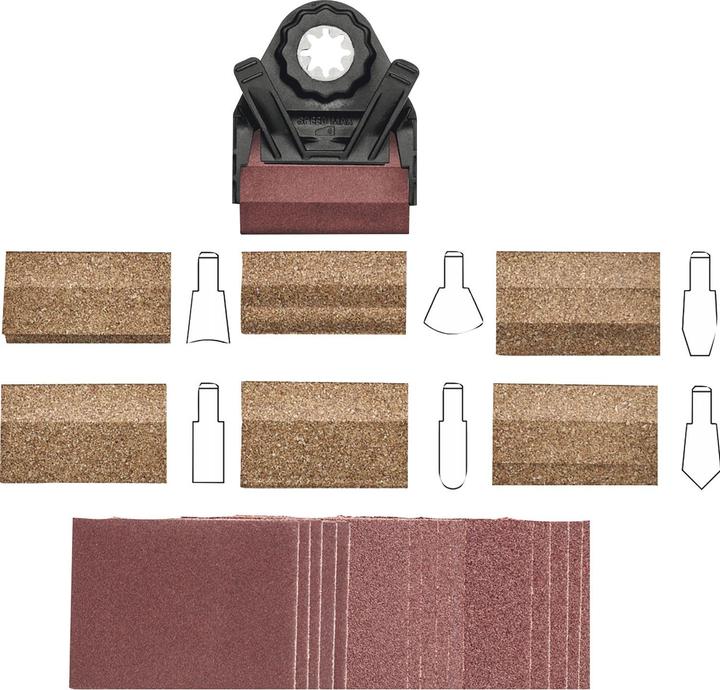 Produktbild Fein Profil-Schleifset (120, 180, 80)