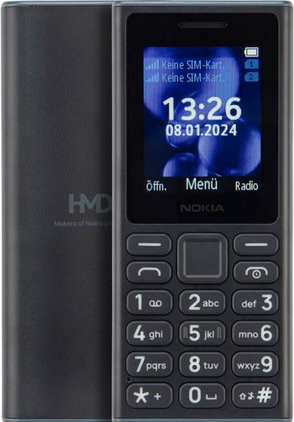Produktbild Nokia 105 DS 2024 2G sw (1.77", 2G)