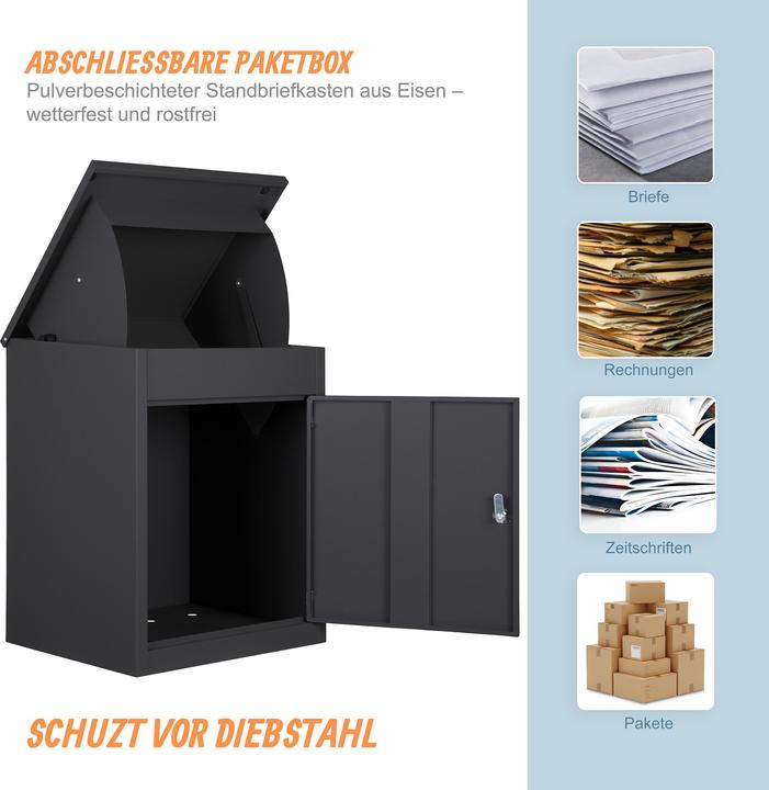 Actual product image Relaxdays parcel box