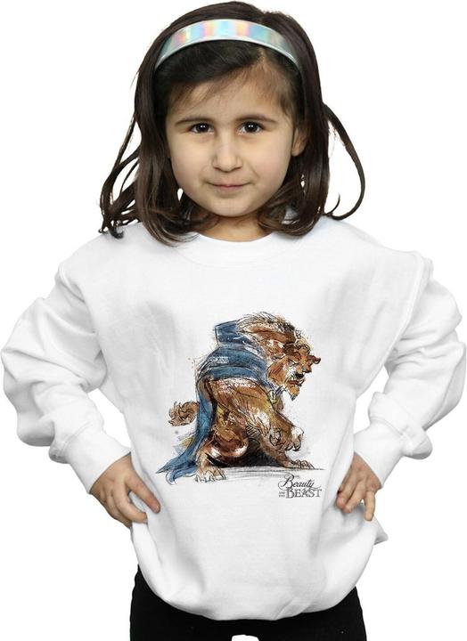 Immagine prodotto Disney Beauty And The Beast Beast Sketch Felpa Ragazze (140, 146)