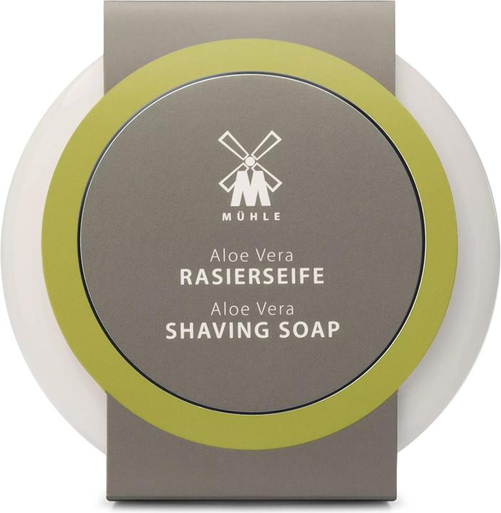 Mühle Shaving Soap Aloe Vera in Porcelain Bowl (65 ml, Shaving soap)