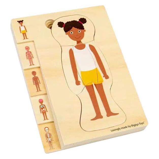 Bigjigs Anatomie-Puzzle Aus Holz – Mädchen, 26-teilig. (26 onderdelen)