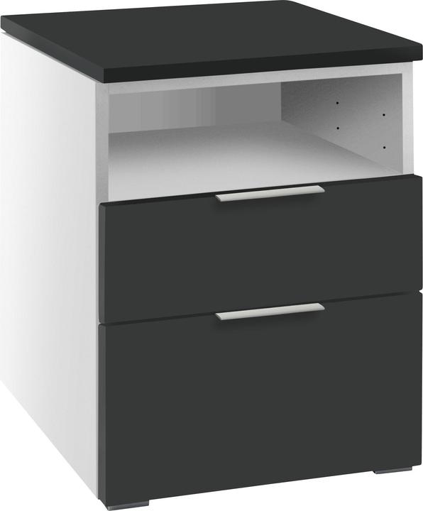 Charcoal, White