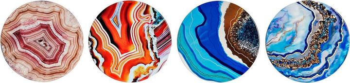 Produktbild DKD Home Decor Untersetzer Moderne (4 pcs) (4x, Glasuntersetzer)