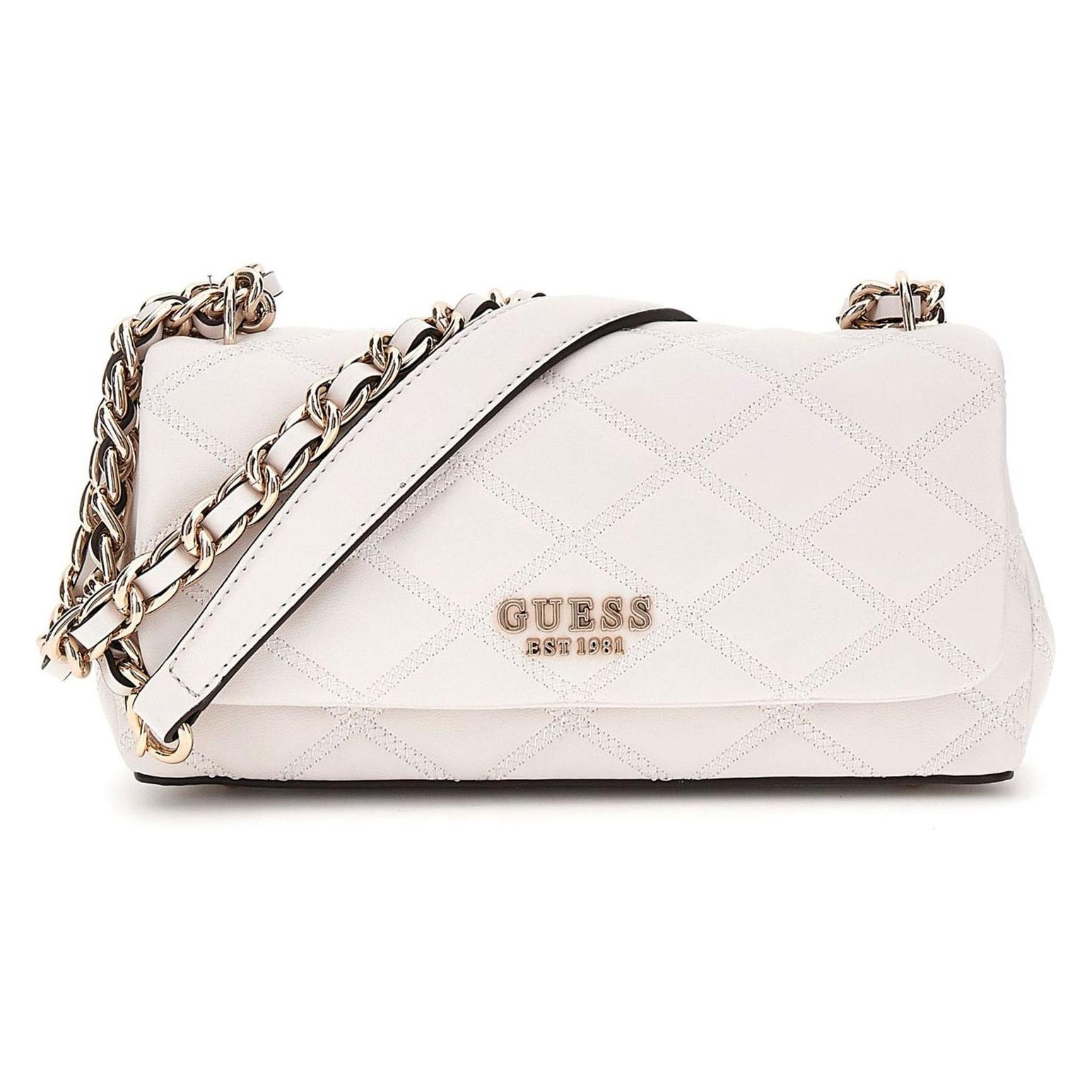 Guess, Damen, Handtasche, Kleine Crossbodytas / Schoudertas Dames - Tamsin - Beige, Weiss