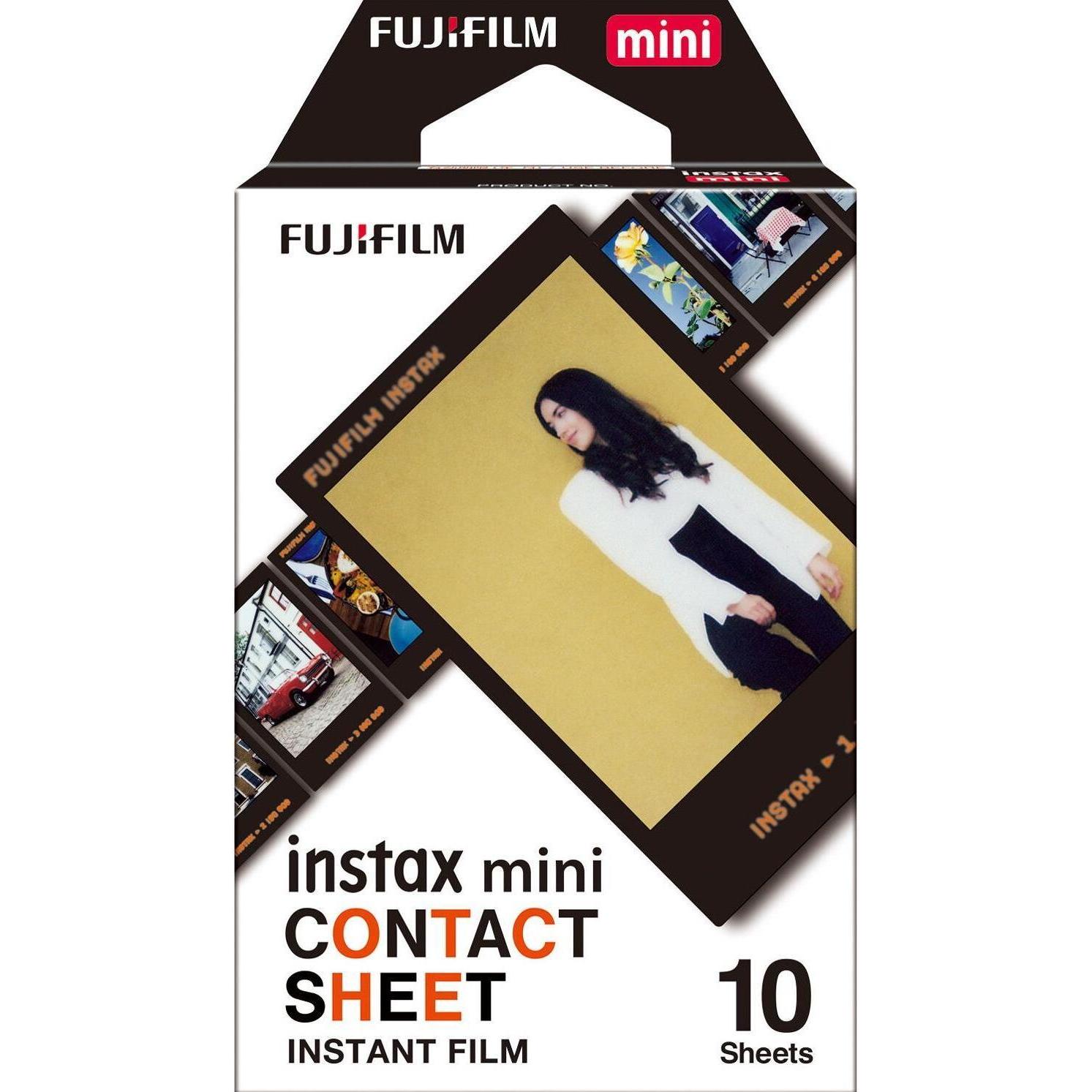 Fujifilm Instax Mini Film Contact Sheet, Sofortbildfilm, Mehrfarbig