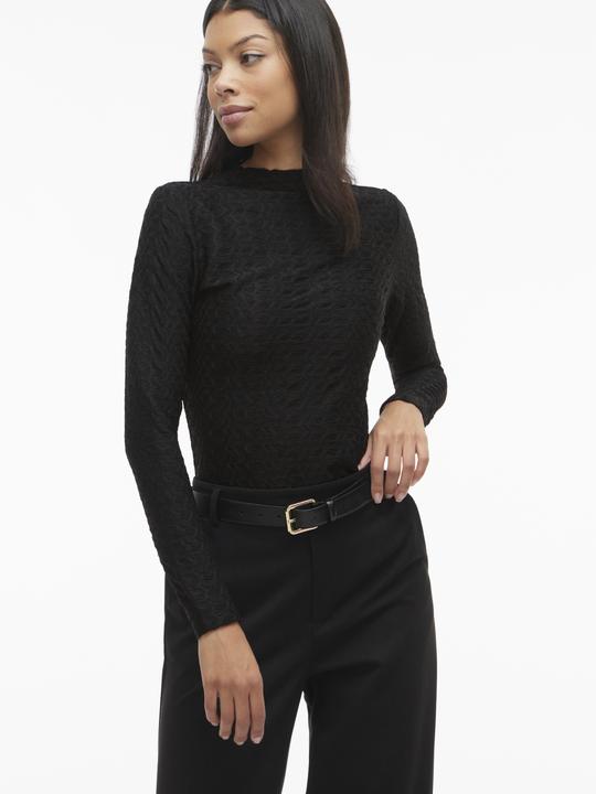 Immagine prodotto Vila VISAGARA Stehkragen Oberteil mit langen Ärmeln (M)