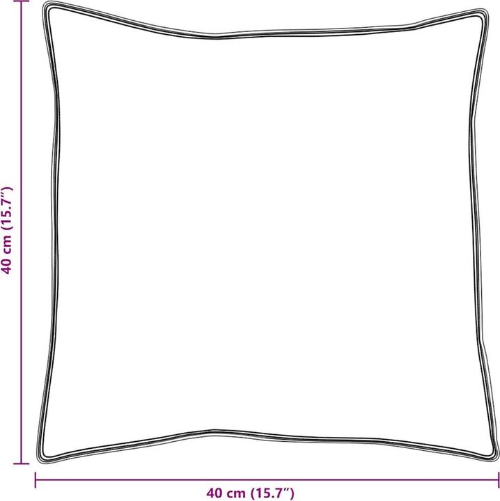 Produktbild vidaXL Bettkissen (40 x 40 cm)