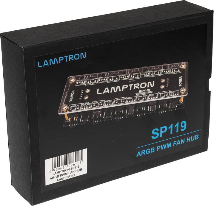 Produktbild Lamptron SP119 20x ARGB und PWM Hub