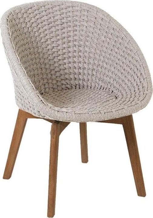 Cane-line Peacock Rope Gartensessel Mit Teakfüssen