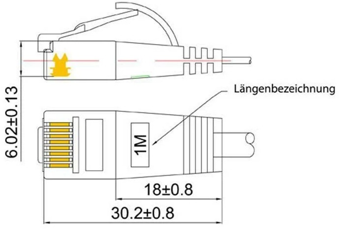 Productafbeelding Wirewin Netwerkkabel (UTP, CAT6, 1 m)
