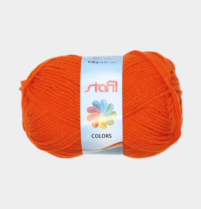 Actual product image Stafil School wool 50gr.orange (133 m)