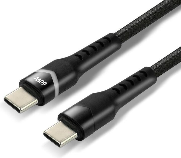 Actual product image Everactive Cable przewód USB-C PD RGB LED CBB-2PDR Power Delivery z obsługą szybkiego ładowania (2 m, 60 W)