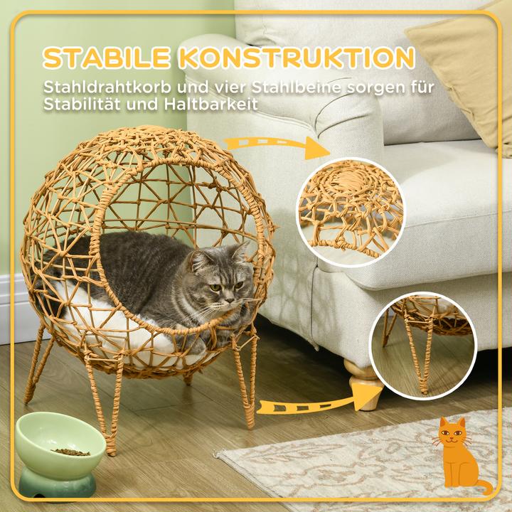 Produktbild PawHut Katzenhaus mit Metallgerüst (Katze)