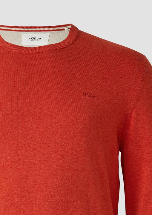 Actual product image s.Oliver Strickpullover Strickpullover mit Logo-Stickerei (3XL)