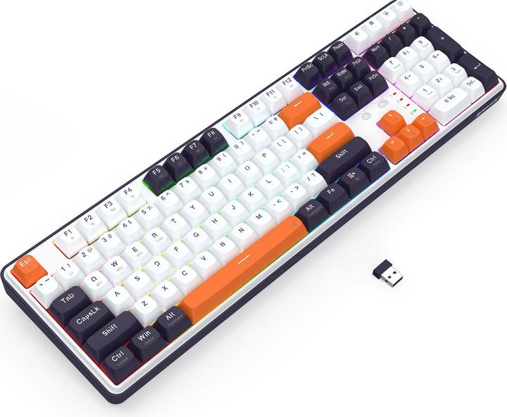 Actual product image Redragon K689WBO-RGB-PRO Wyvern (Eng. Int., Cable, Wireless)