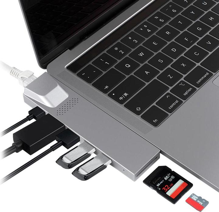 Produktbild JTI Dockingstation für MacBook Pro / Air - Ethernet (USB-C, 8 Ports)