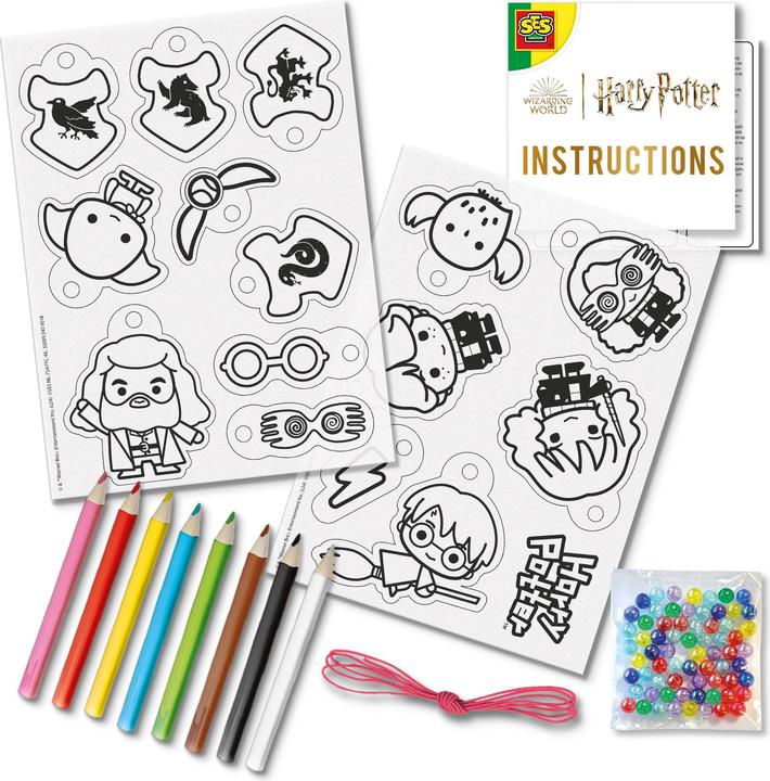 Image du produit Ses Creative 09343 Harry Potter Schrumpffolie Magic armbänder Set für Kinder, farbige Perlenmischung