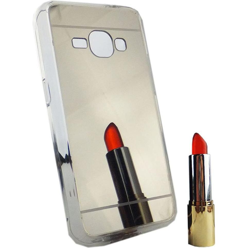 König Design Handyhülle für Samsung Galaxy J1 (2016) Schutzcase Backcover Bumper Etuis Silber (Samsung Galaxy J1 (2016))...