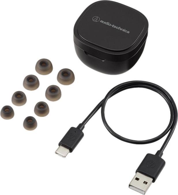 Actual product image Audio-Technica ath-sq1twbk. headphones (ANC, 19.50 h, Cable)