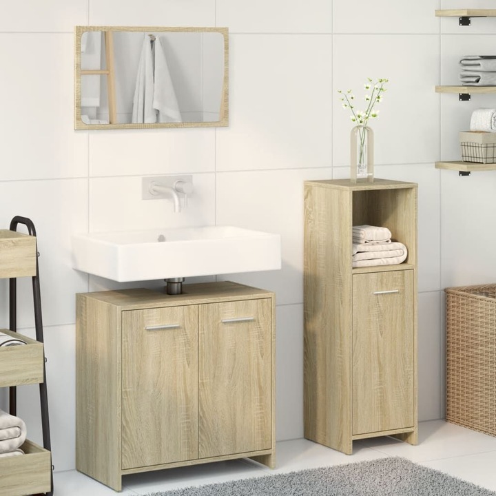 Produktbild VidaXL 3-tlg. Badmöbel-Set
