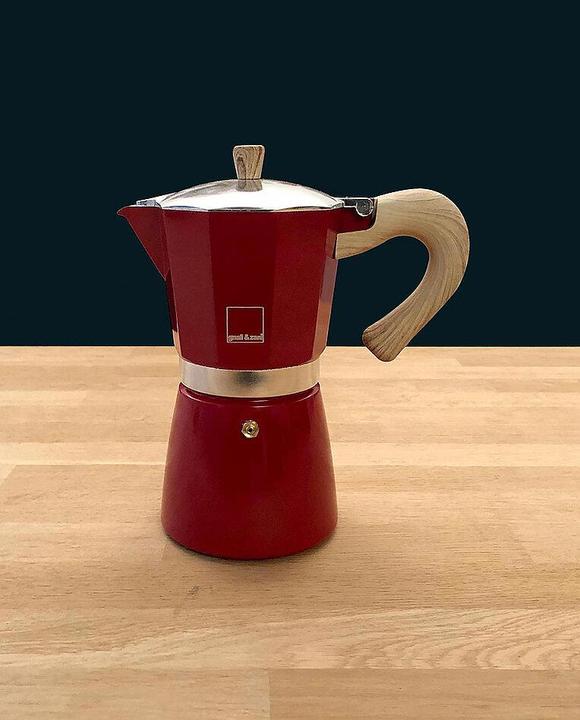 Produktbild Profino Venezia - Espressokocher, rot, 6 Tassen (6 T.)