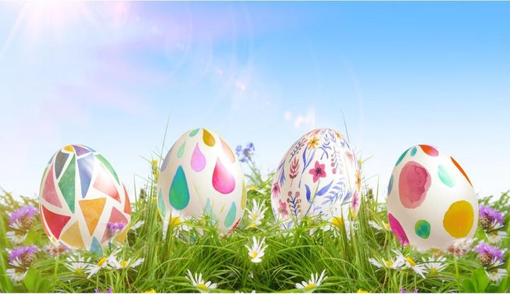 Productafbeelding Idena Plastic eieren 6cm 100 stuks wit met hanger