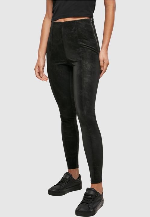 Actual product image Urban Classics Ladies Washed Synthetic Leather Pants (4XL)