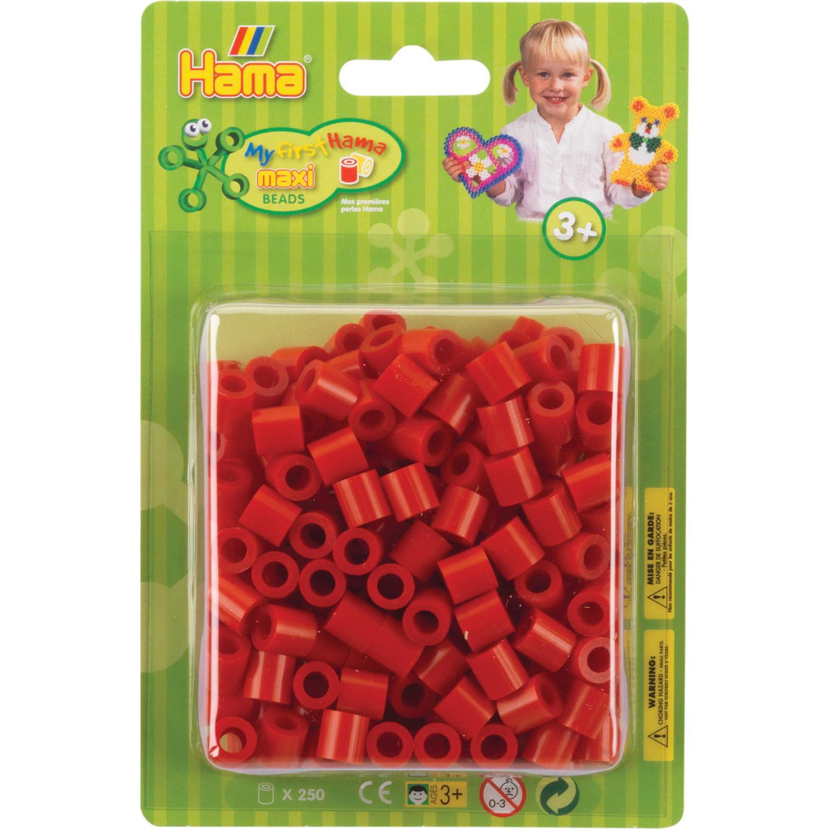 Hama Perlen Strijkkralen Maxi - Rood, 250st.