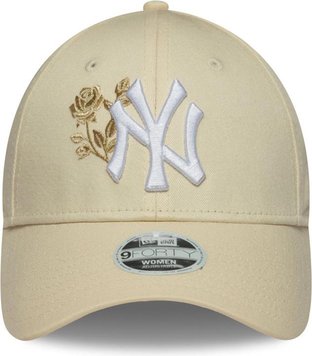 Actual product image New Era 9Forty Damen Cap - Roses New York Yankees Beige