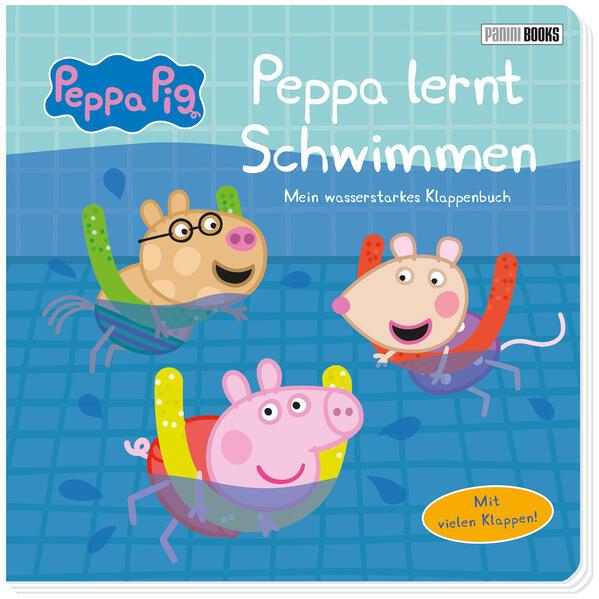 Panini, Babybücher, Peppa Pig: Peppa lernt Schwimmen - Mein wasserstarkes Klappenbuch (Deutsch)