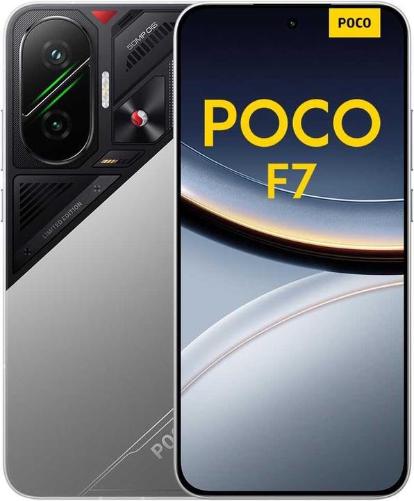 Actual product image Xiaomi Poco F7 (256 GB, Silver, 6.83", Dual SIM, 5G)