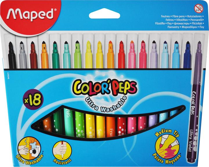 Actual product image Maped Felt pens Color Peps 18er (Multicoloured, 18 x)