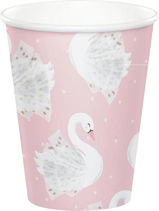 Produktbild Creative Party Gobelets "Cygne Rose" (8x)